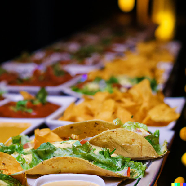 Party yacht Taco bar packages