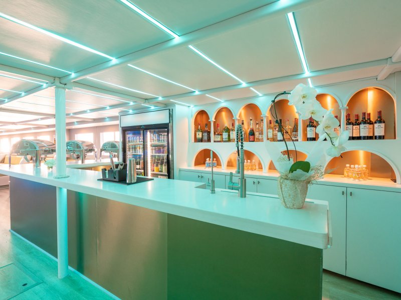 Party Yacht Majorca bar service area Party Yacht Majorca bar service area