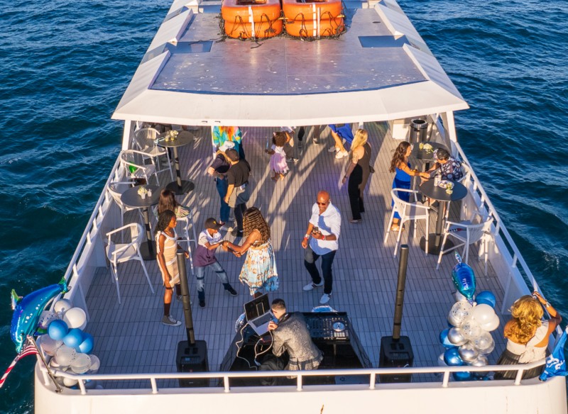 Party Yacht Majorca interior party space Party Yacht Majorca interior party space